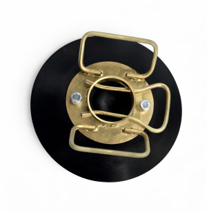 Подпятник в сборе R-40мм (черный с белым кронштейном) Ф380хН90